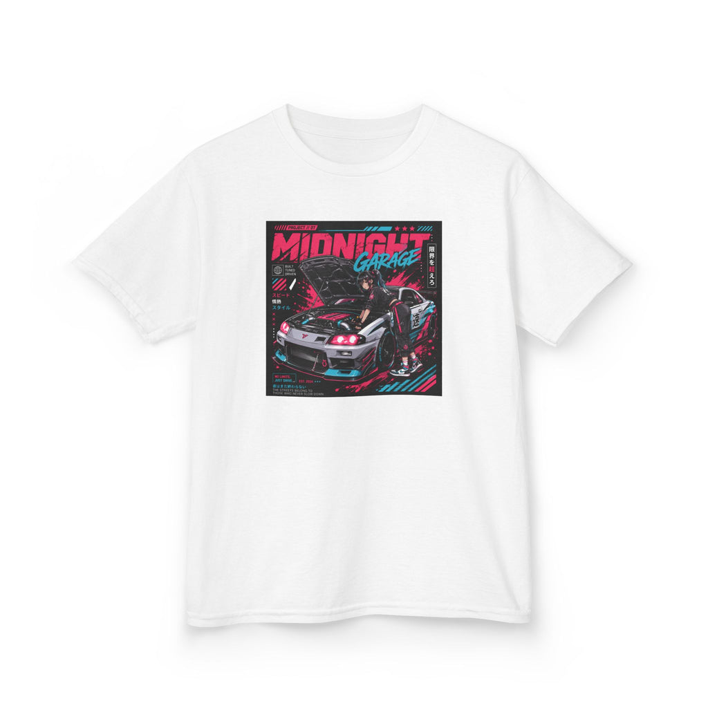 Boys Tee "Midnight Garage Retro Racing" Graphic