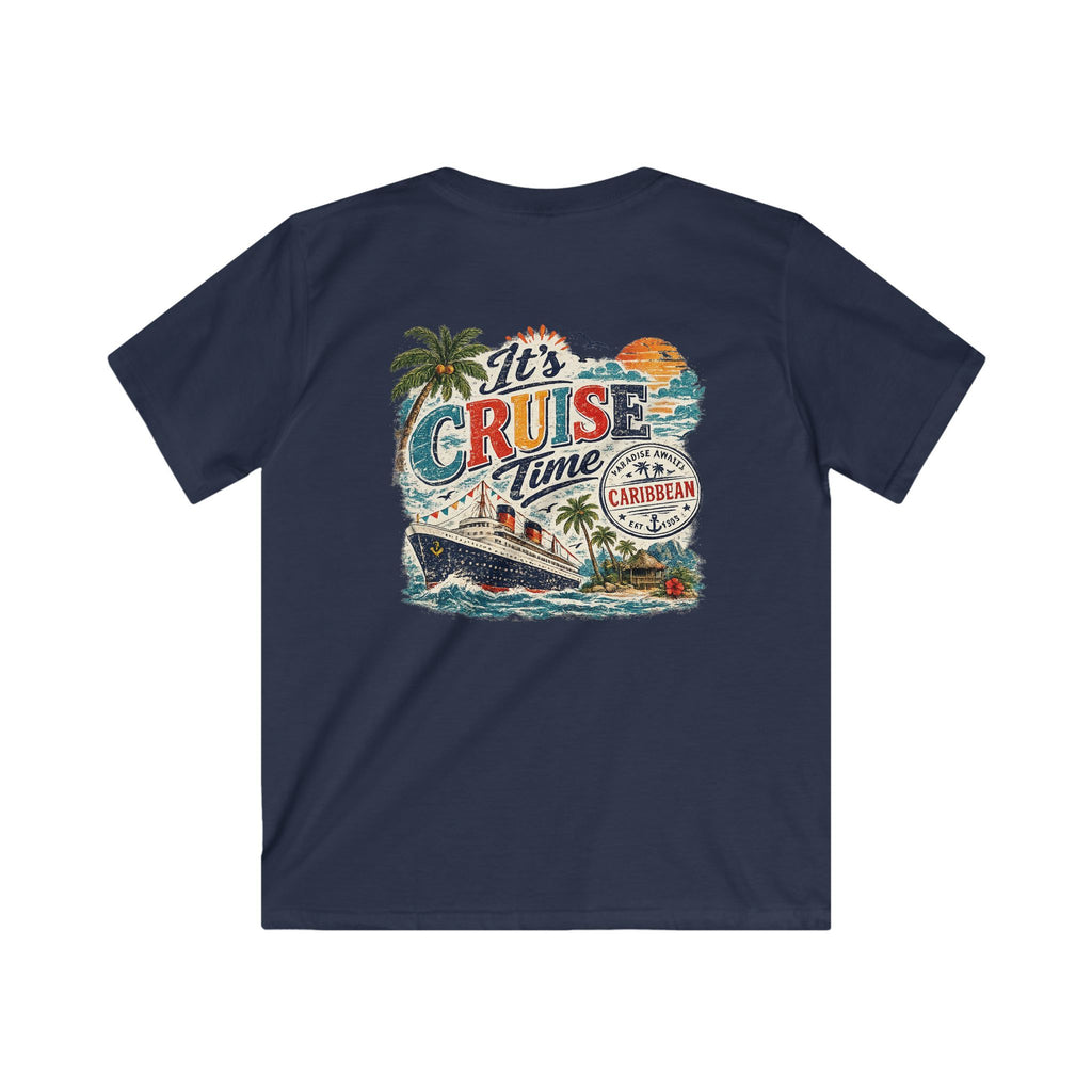Kids Cruise T‑Shirt  "It’s Cruise Time" Tropical Vacation Tee