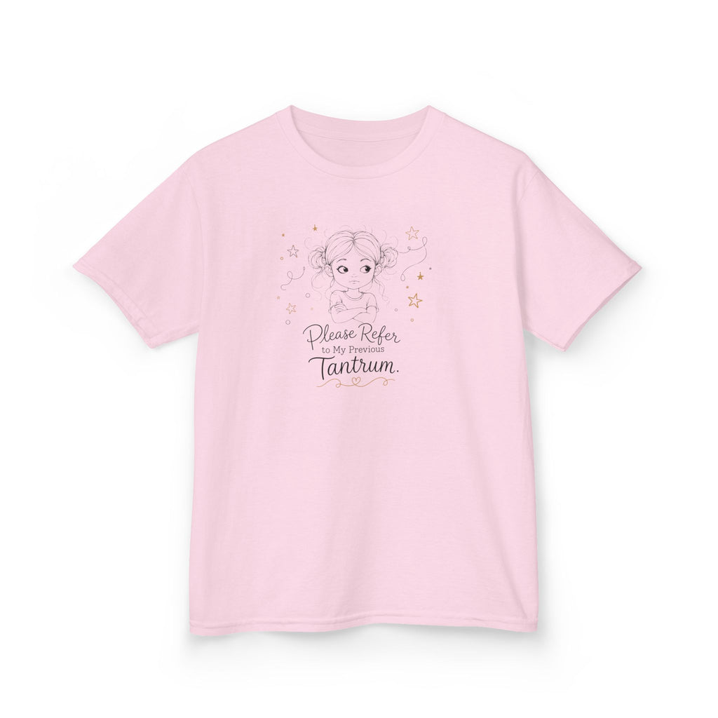 Kids T-Shirt — "Please Refer to My Previous Tantrum"