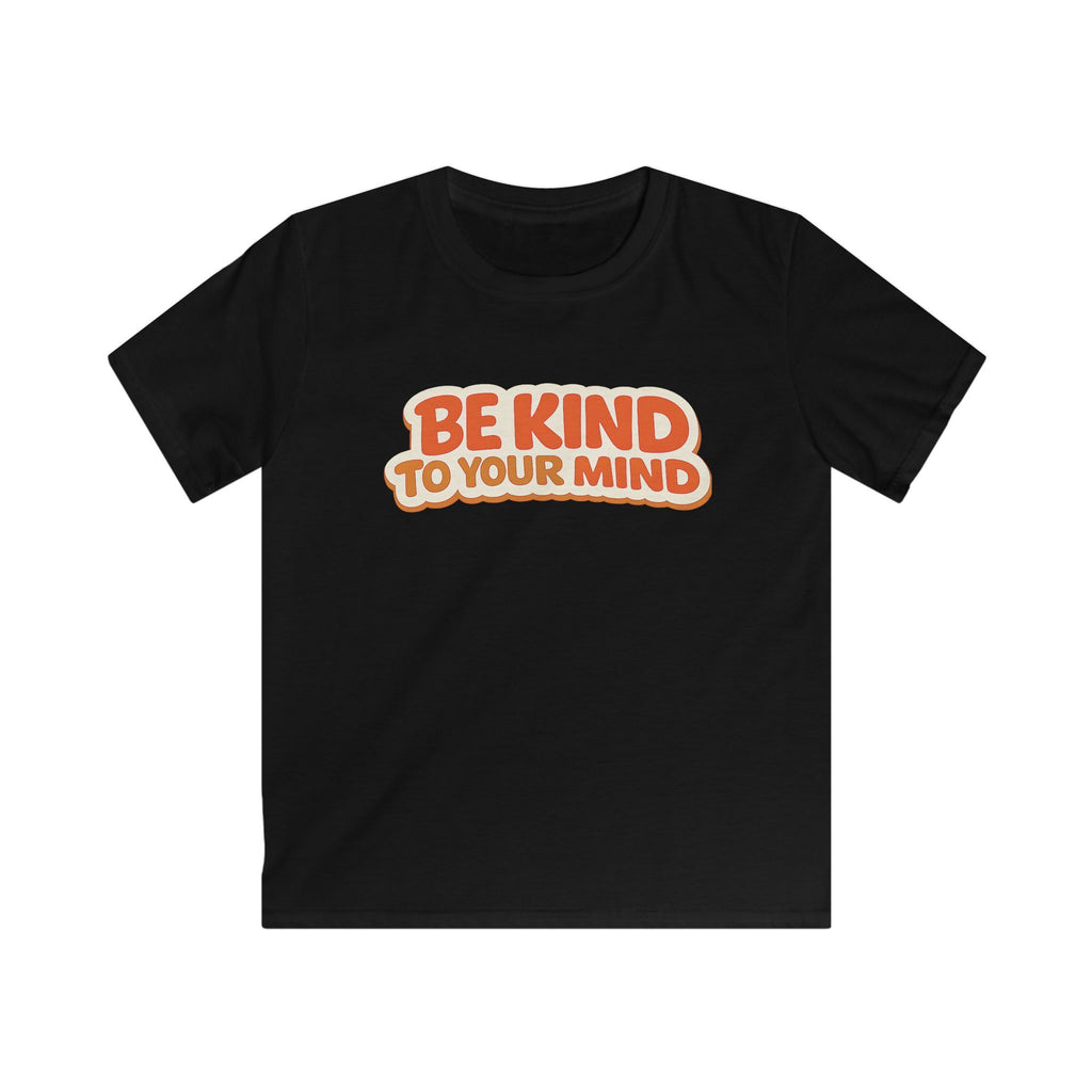 Kids T-Shirt  “Be Kind to Your Mind” Retro Mental Health Tee For Boys & Girls