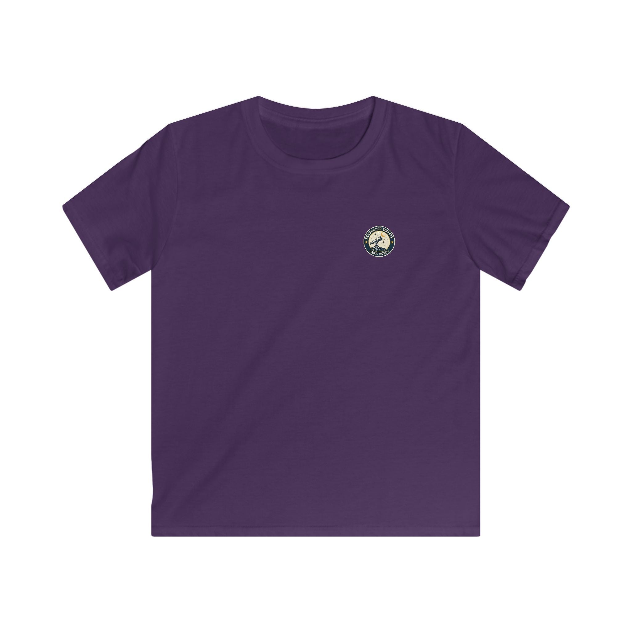 "Stargazer Society" Kids Tee Telescope 'Est. 2026' For Boys & Girls