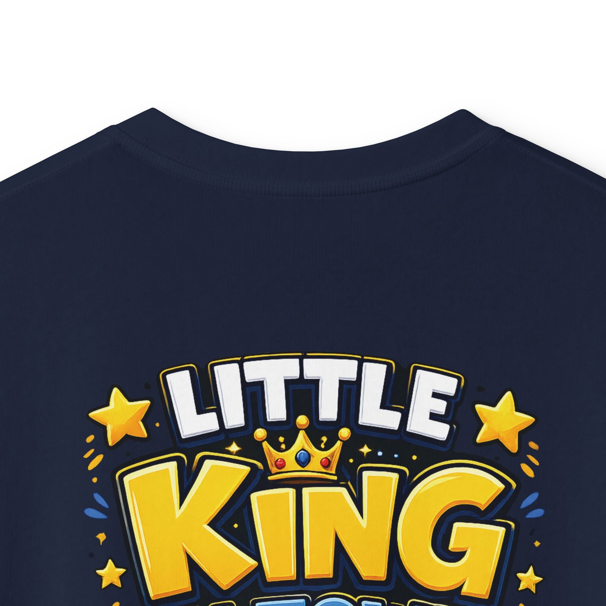 Kids Tee  "Little King in Town" Cute Lion Graphic Shirt for Boys