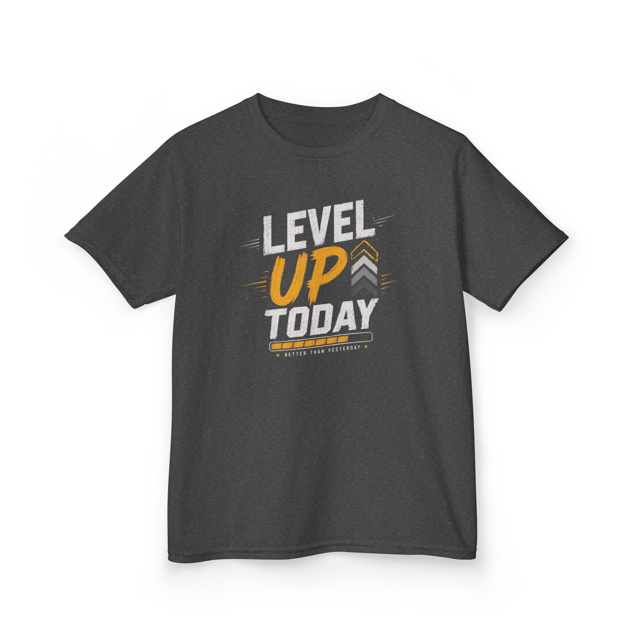 Kids "Level Up Today" Boys and Girls Graphic Tee Birthday Gamer Shirt