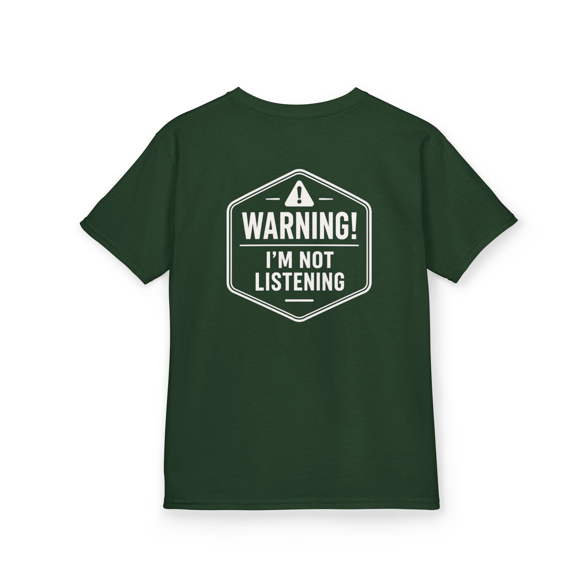 Warning: I'm Not Listening | Funny Kids Graphic T-Shirt