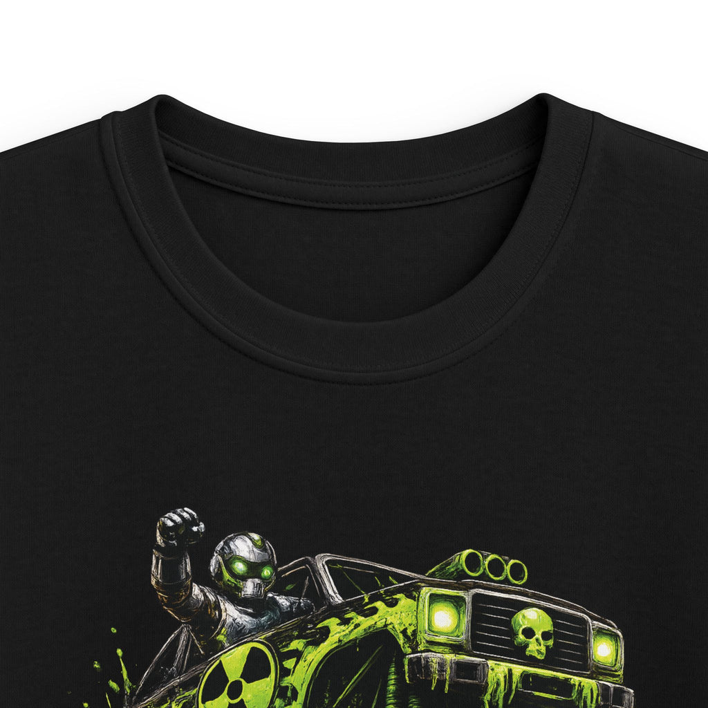 Boys Monster Truck T‑Shirt Green Mud Splash Off‑Road Tee