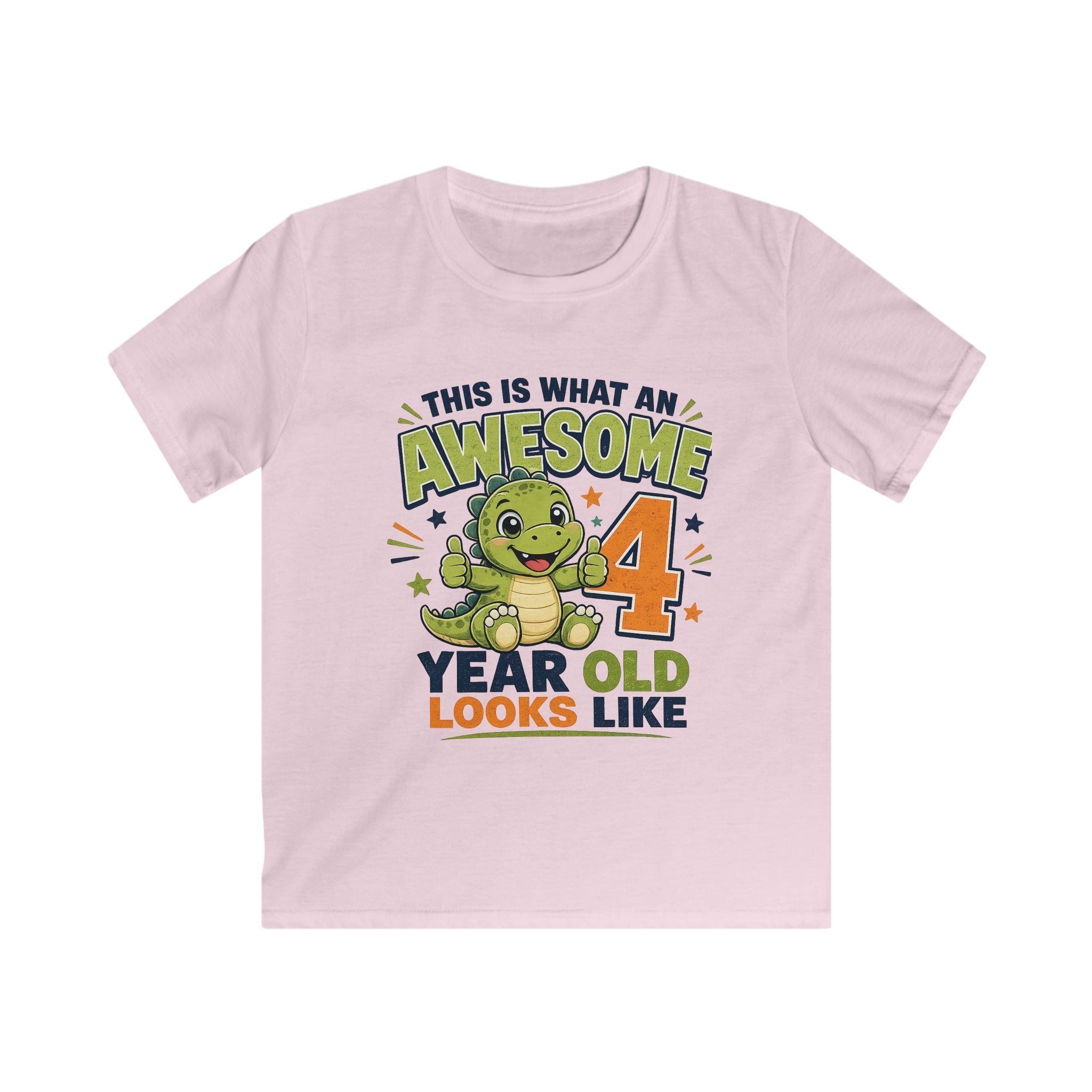 Kids Tee "This Is What An Awesome 4 Year Old Looks Like" Birthday Shirt