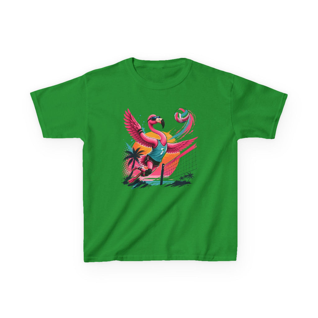 Volleyball Flamingo T-Shirt | Beach Volleyball Flamingo Graphic | Funny Summer Sports Tee | Volleyball Player Gift | Tropical Athlete Shirt