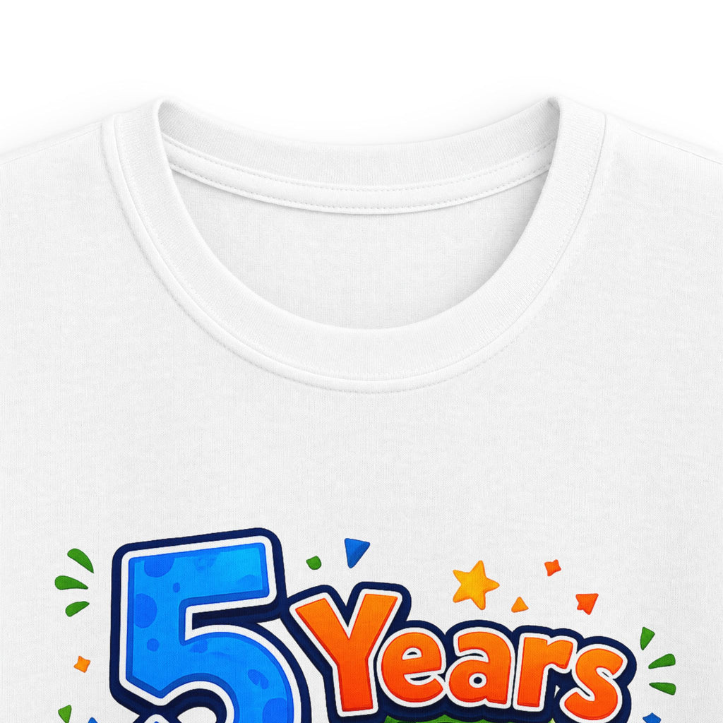 "5 Years of Being Roar-Some" Kids T-Shirt Dinosaur Birthday Tee