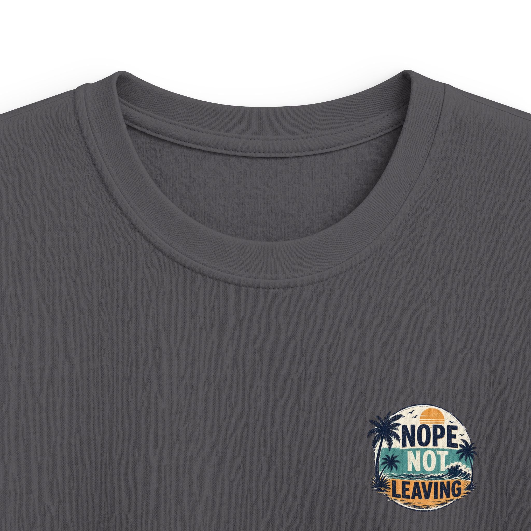 Kids T-Shirt 'Nope Not Leaving' Tropical Vacation Tee