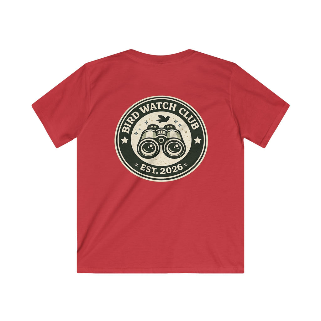 Kids Tee "Bird Watch Club" Boys & Girls Graphic T-Shirt (Est. 2026)