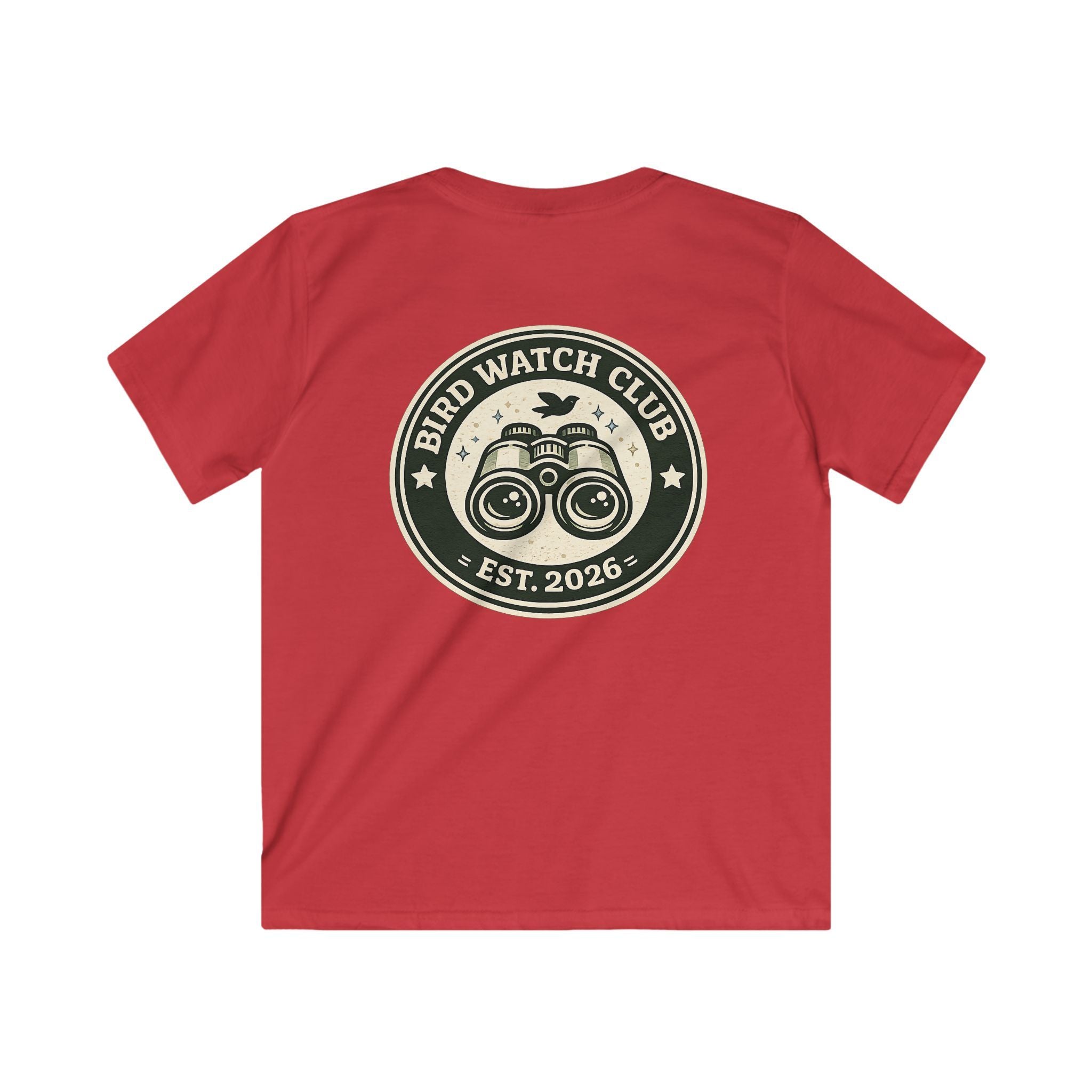 Kids Tee "Bird Watch Club" Boys & Girls Graphic T-Shirt (Est. 2026)