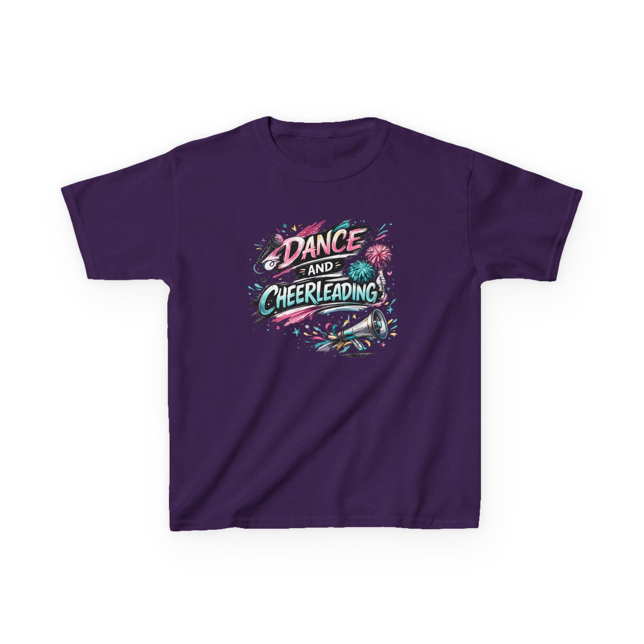 Dance & Cheerleading Typography Sports T-Shirt Design | Modern Cheer Spirit Graphic | Dance Team Apparel