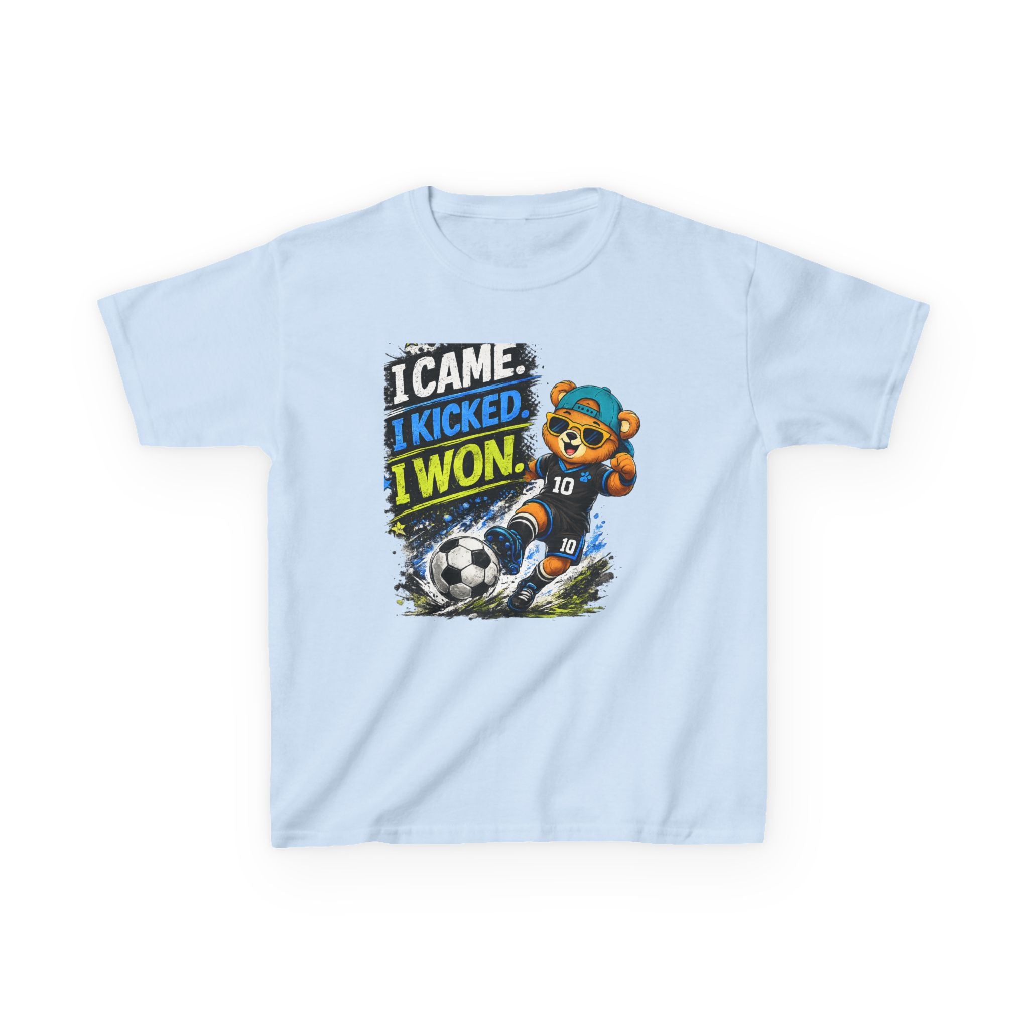 I Came. I Kicked. I Won. Soccer T-Shirt | Funny Soccer Player Graphic Tee | Youth Soccer Shirt | Goal Scorer Gift | Sports Quote Apparel