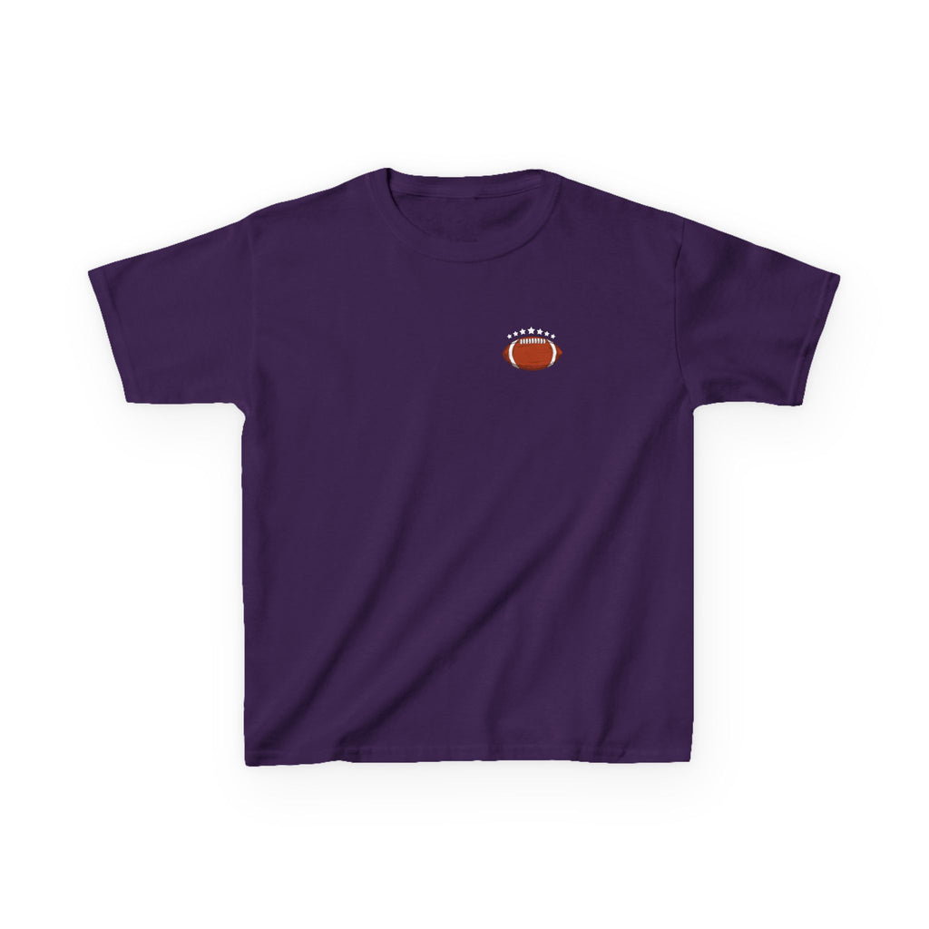 Football Playtime – Just Kickin' It | Funny Football Cartoon Mascot sports Graphic Tee