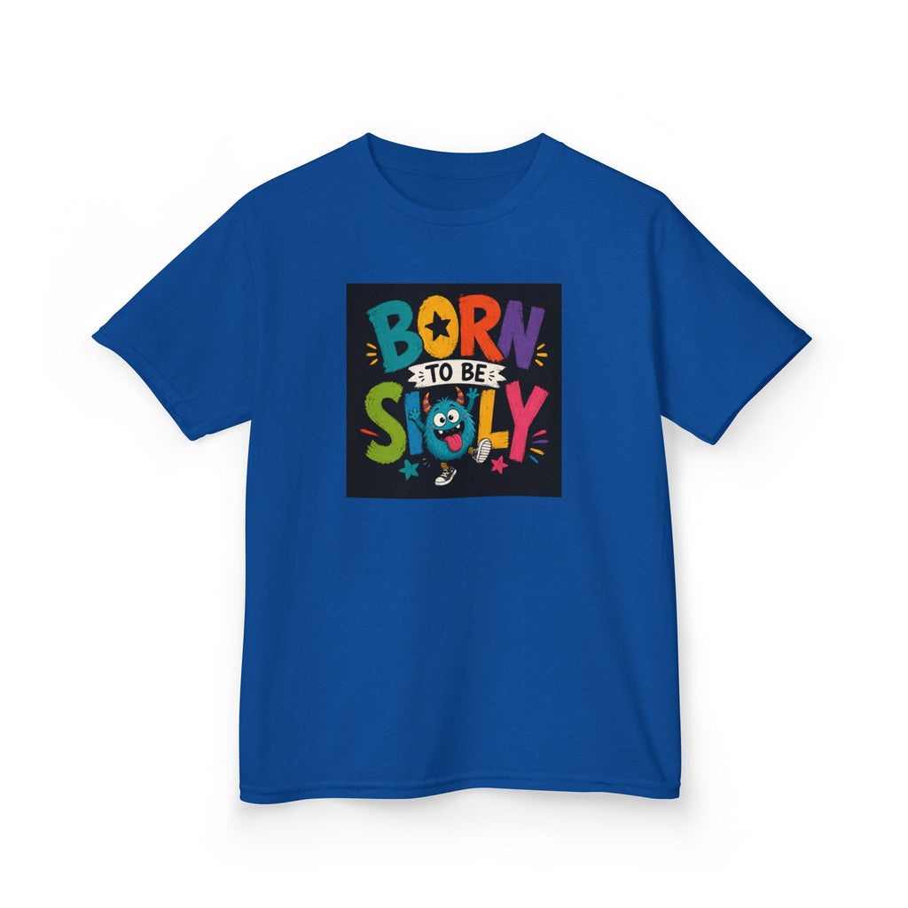 "Born to Be Silly" Kids Funny T‑Shirt Colorful Playful Graphic Tee for Children