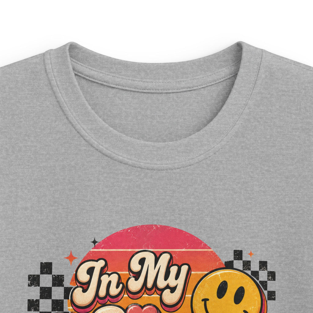 Kids Birthday Tee "In My Nine Era" Retro Smile Graphic