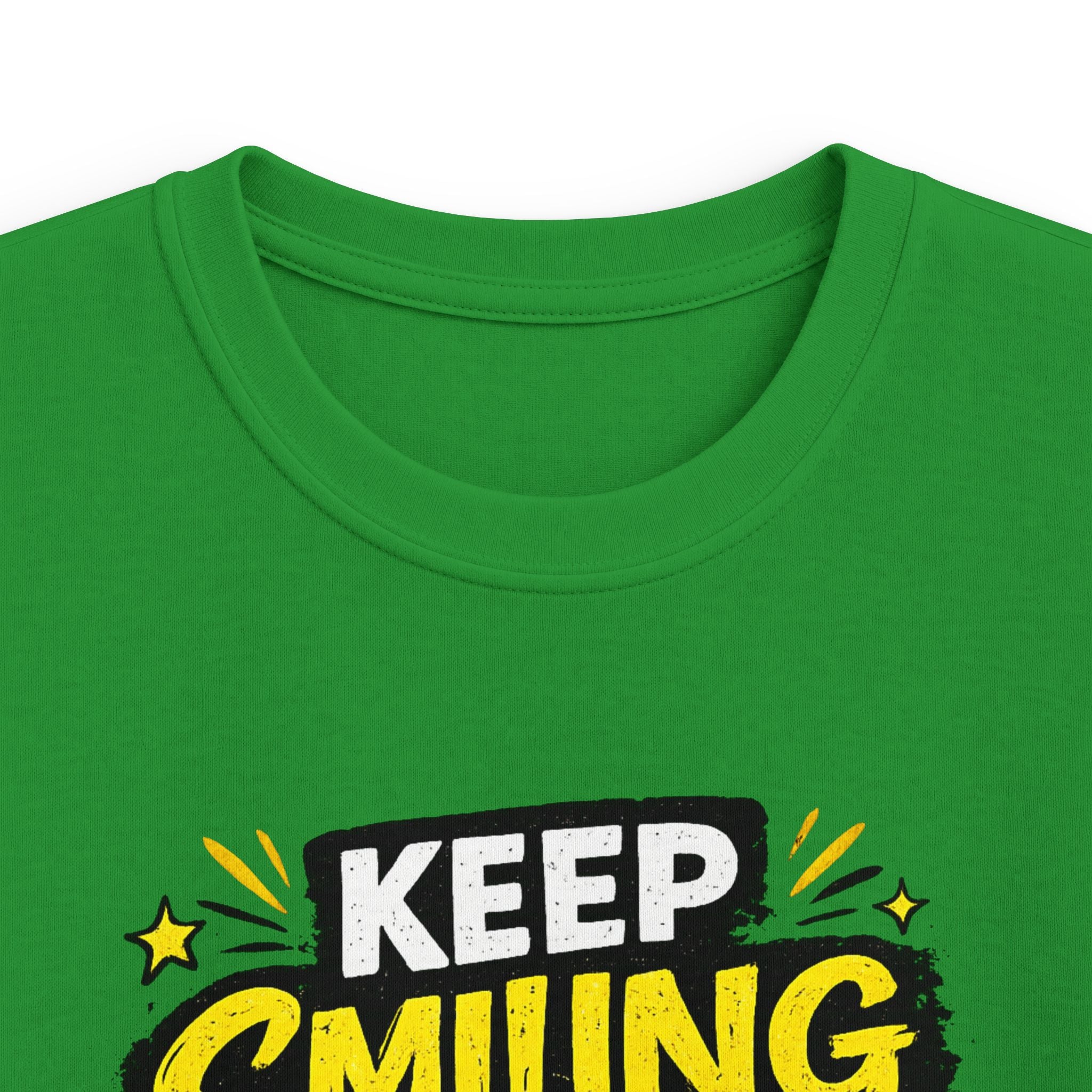 Boys And Girls T-Shirt "Keep Smiling It Looks Good On You" Positive Graphic Tee