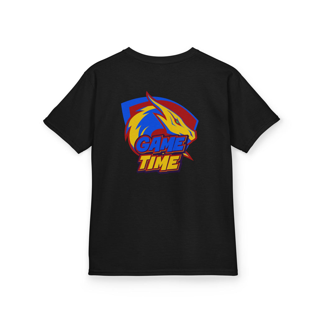 Kids T-Shirt Design "Game Time Dragon Gamer"