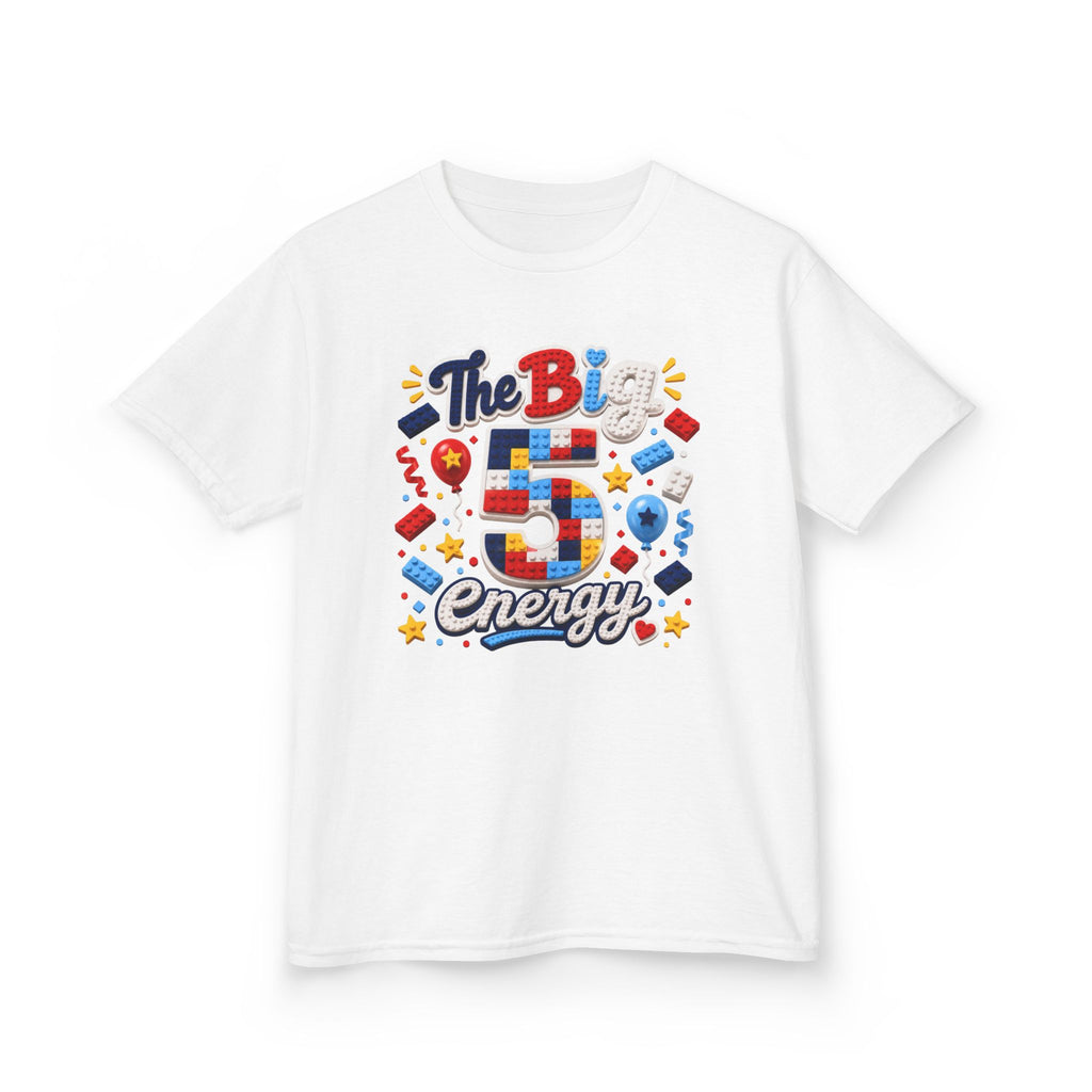 "The Big 5" Graphic kids Birthday T-Shirt Design