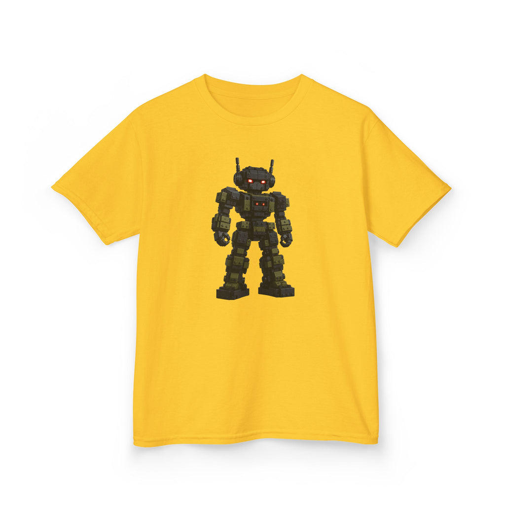 "Dark Steel Warrior" Graphic kids Gamer T-Shirt Design