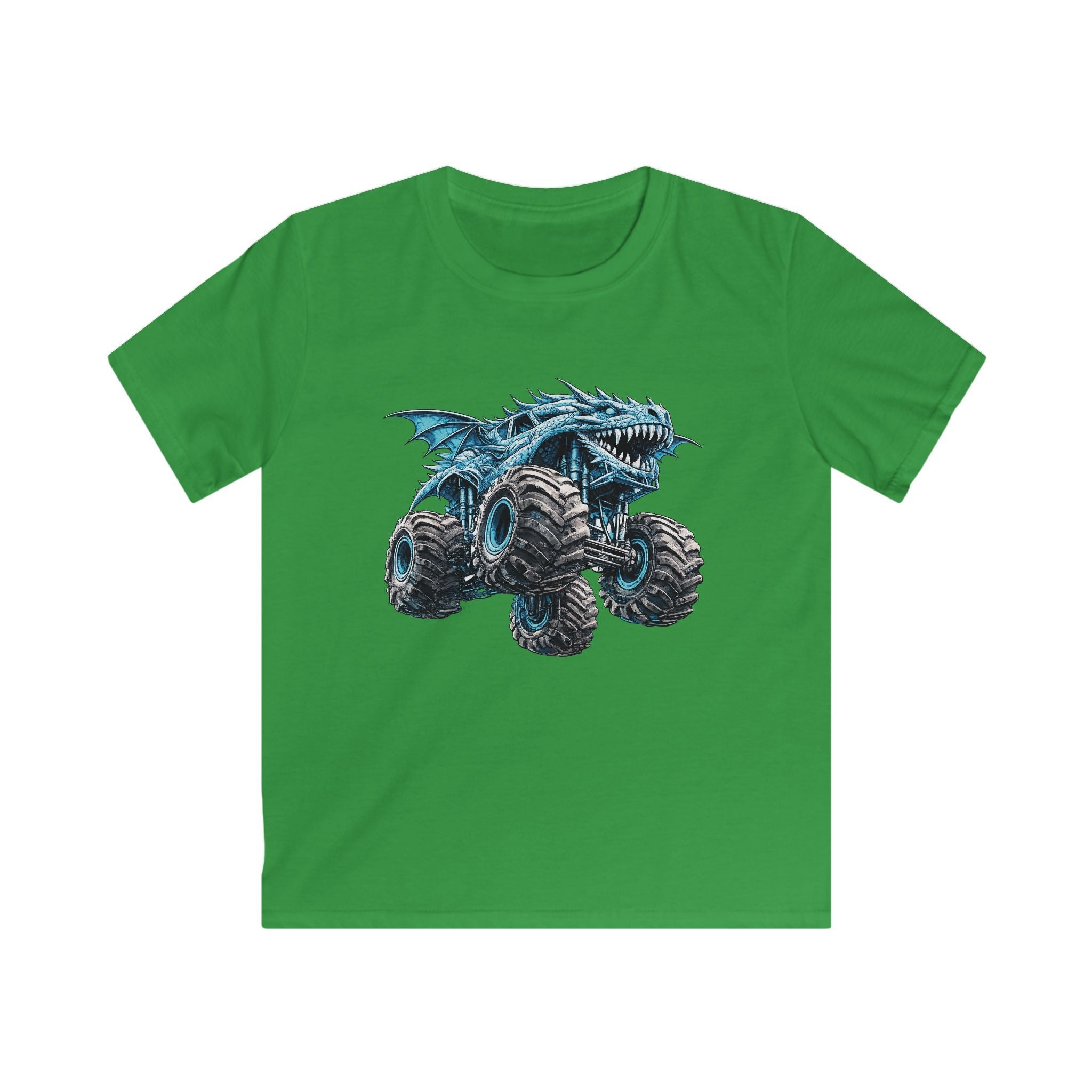 Graphic Tee "Blue Monster Truck Shark" for Boys
