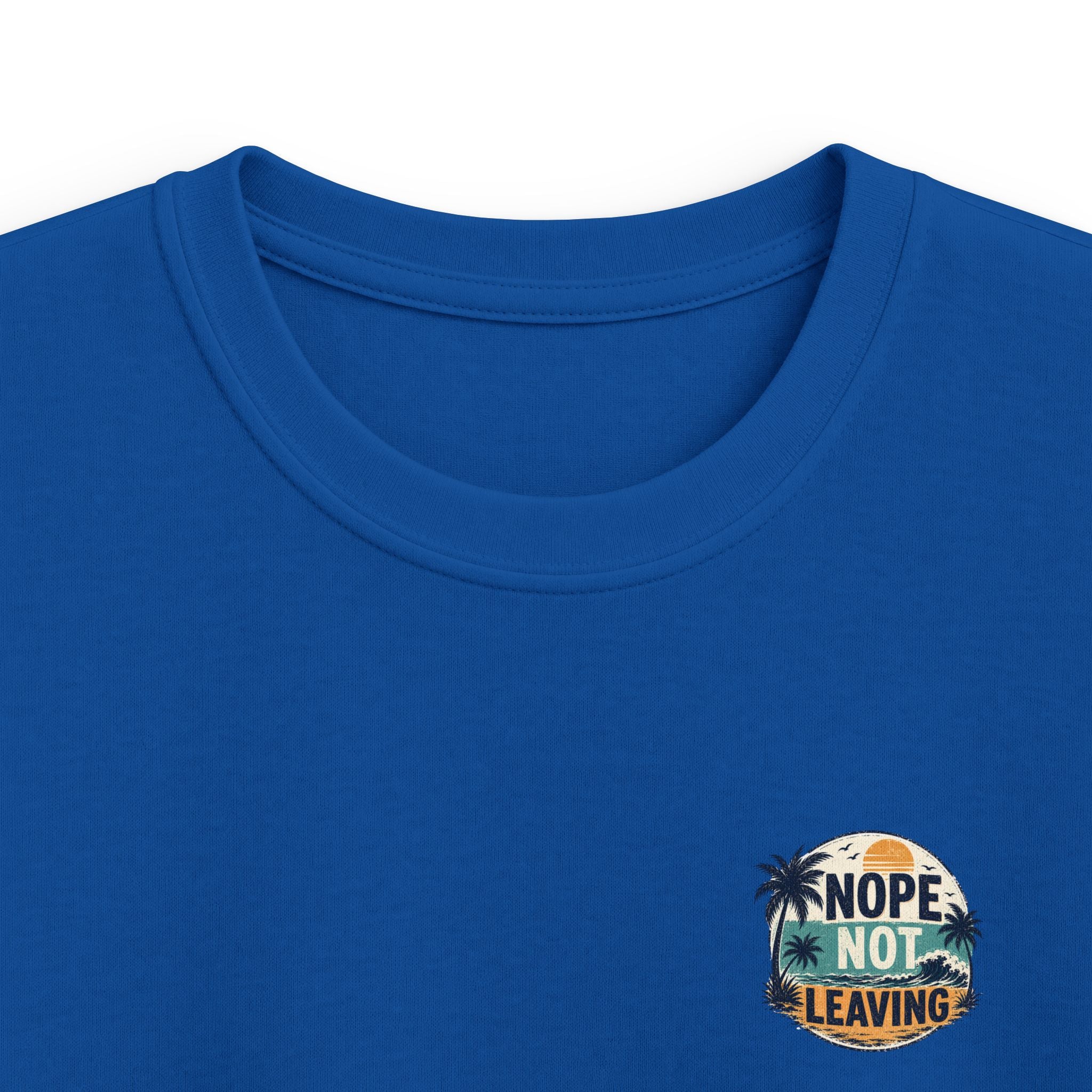 Kids T-Shirt 'Nope Not Leaving' Tropical Vacation Tee