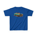 Boys Classic Muscle Car Tee "Retro Green Hotrod Graphic"