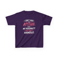Kids T-Shirt “I Don't Have An Attitude, It's My Personality You Can't Handle” Girls Graphic Tee