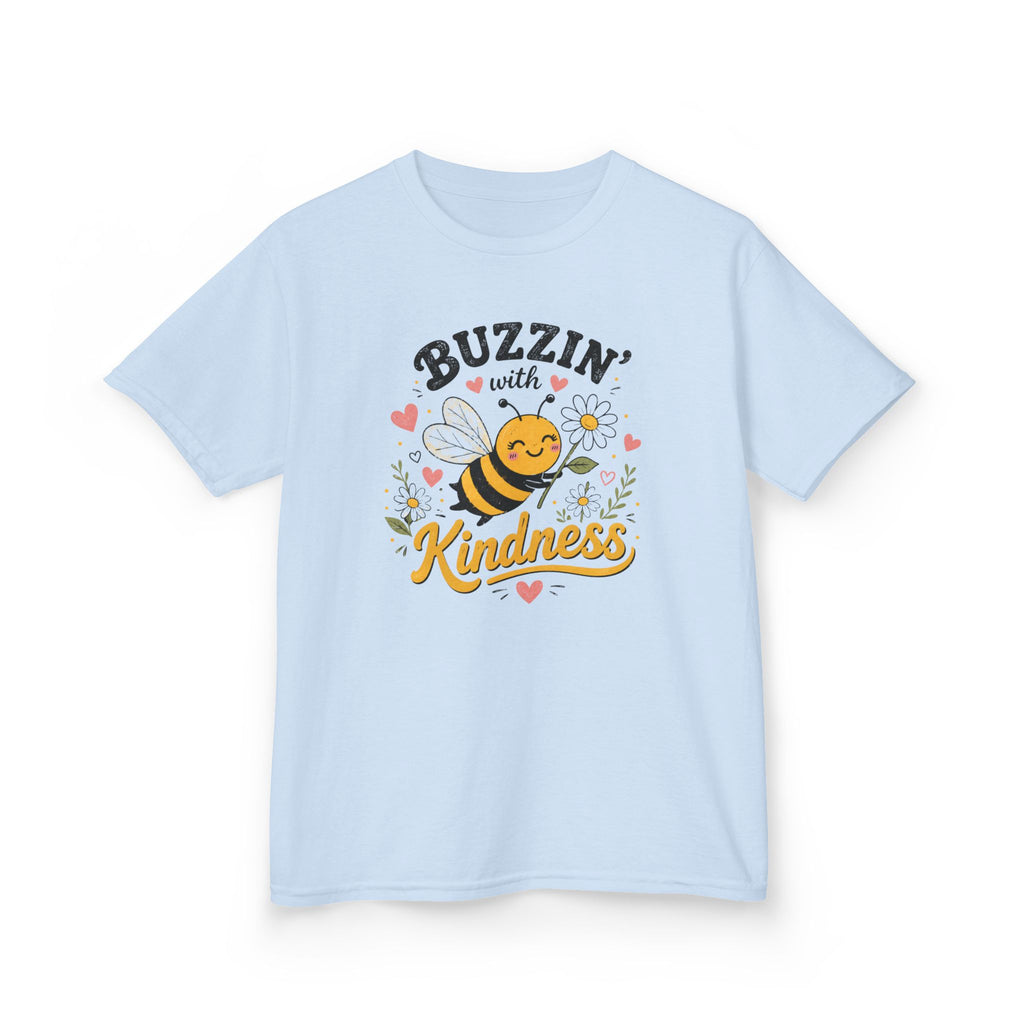 Buzzin' with Kindness Kids T-Shirt Cute Bee Positive Message Tee