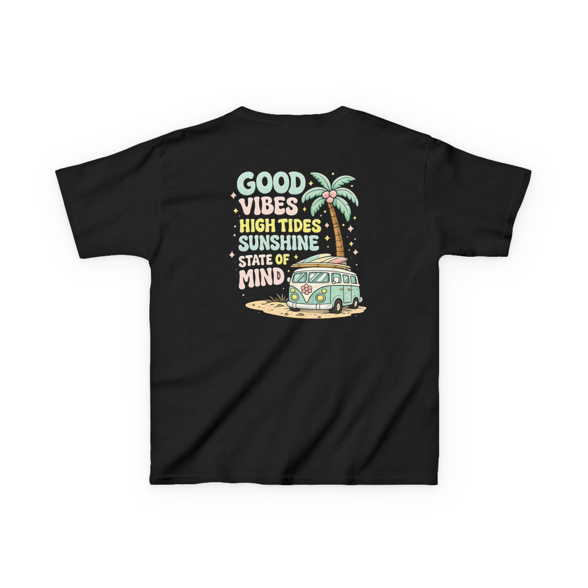 Kids T-Shirt — "Good Vibes-High Tides"