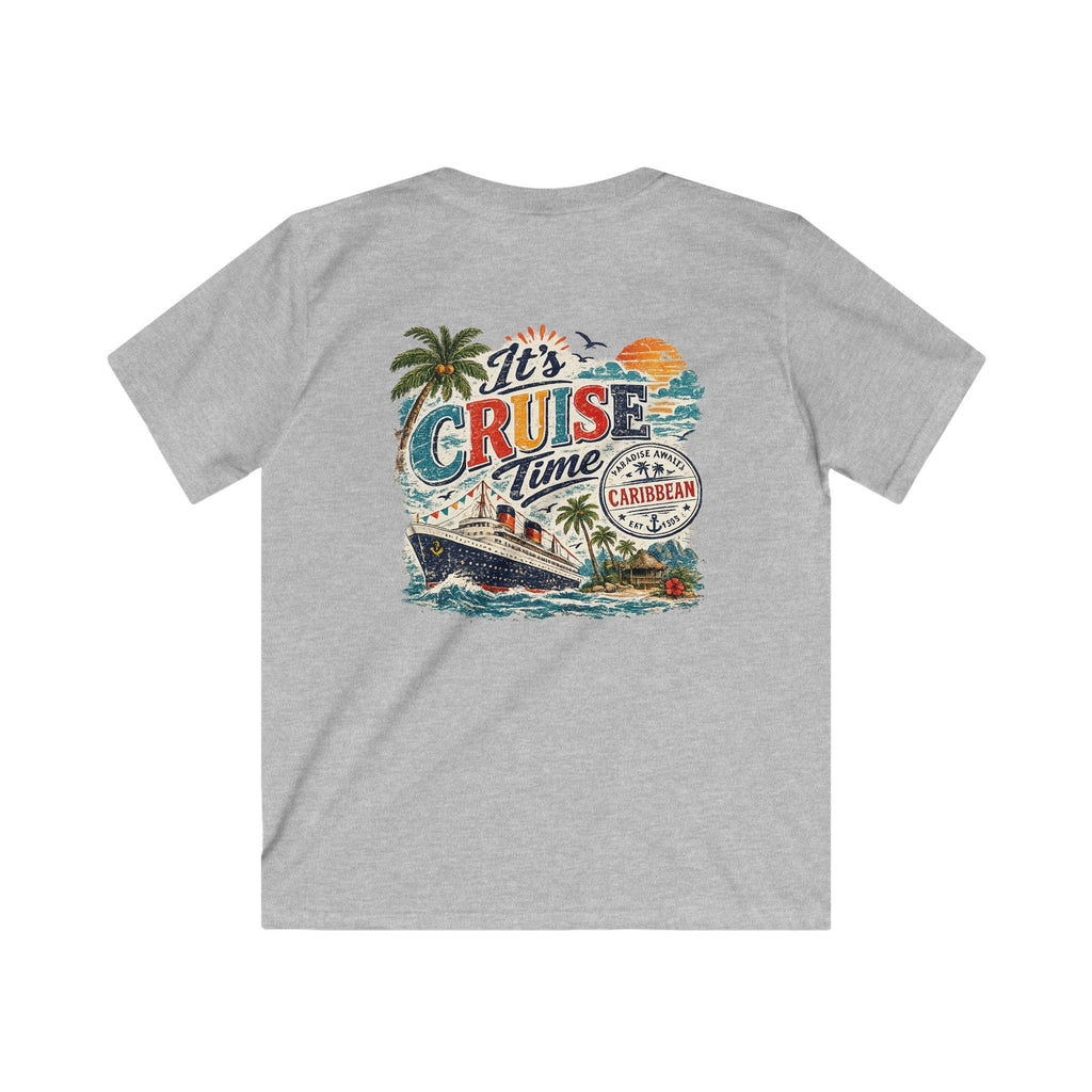 Kids Cruise T‑Shirt  "It’s Cruise Time" Tropical Vacation Tee