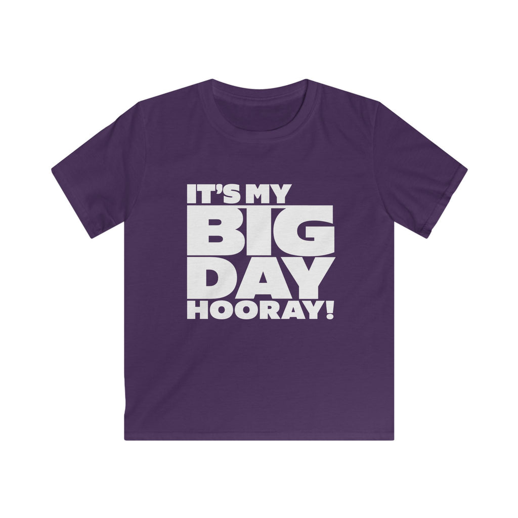 Kids T-Shirt "It’s My Big Day Hooray!" Birthday Tee