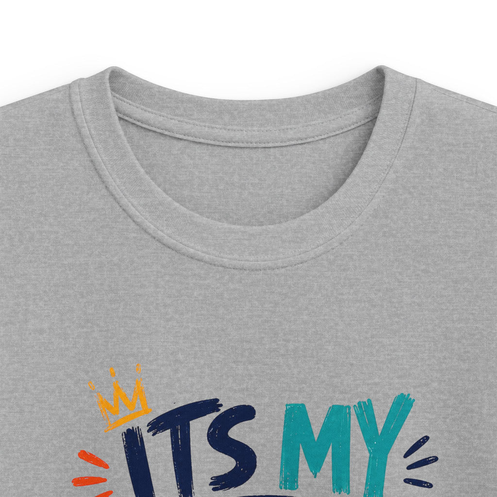 Kids Tee — "It's My Birthday Bruhhh" Colorful Birthday Shirt