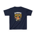 Funny Kids T-Shirt "Running on Snacks" Cartoon Juice Box Tee