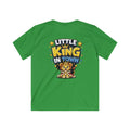 Kids Tee  "Little King in Town" Cute Lion Graphic Shirt for Boys