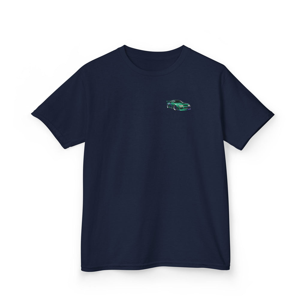 Boys Tee "Retro Nightrun Drift Car" Graphic (Neon City)