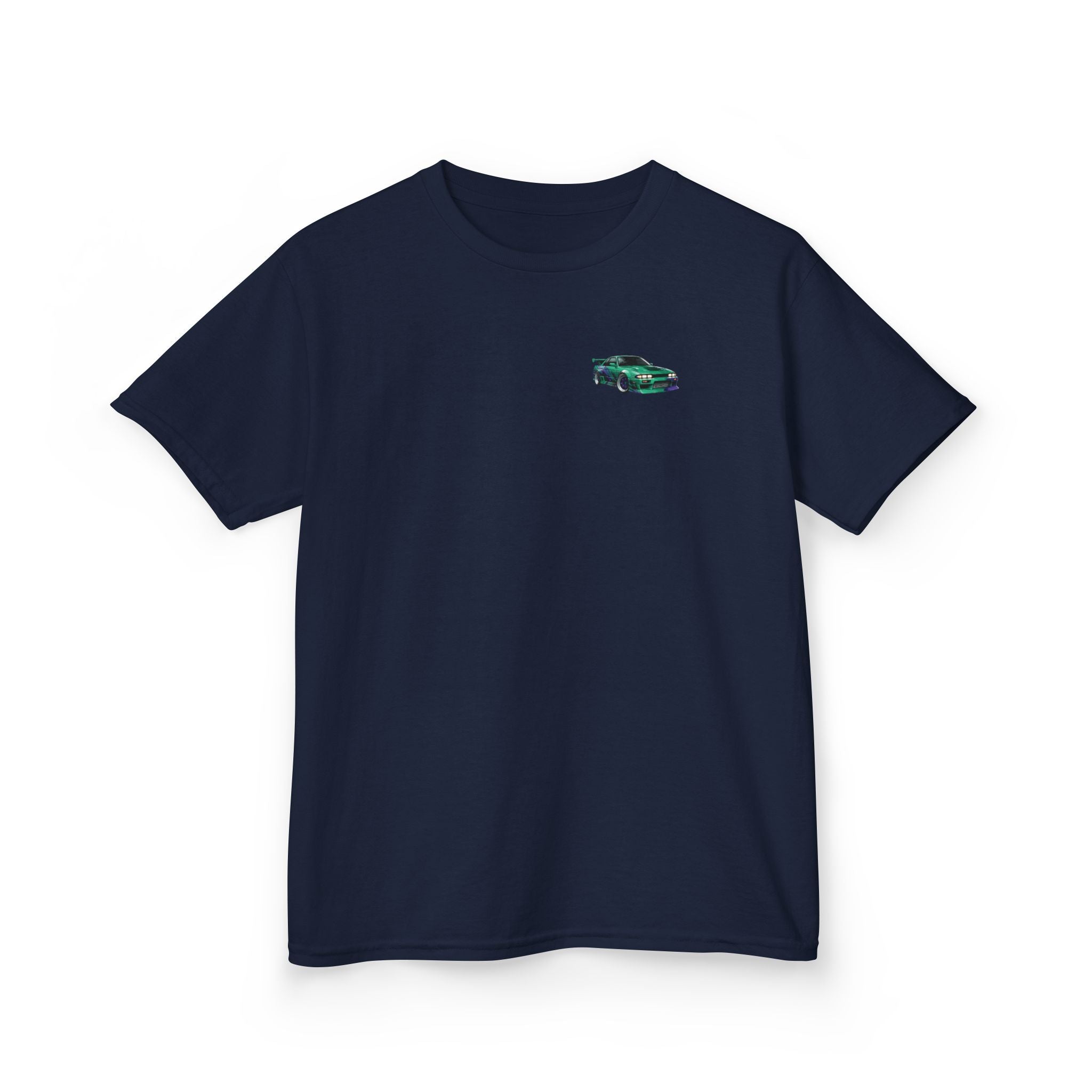 Boys Tee "Retro Nightrun Drift Car" Graphic (Neon City)