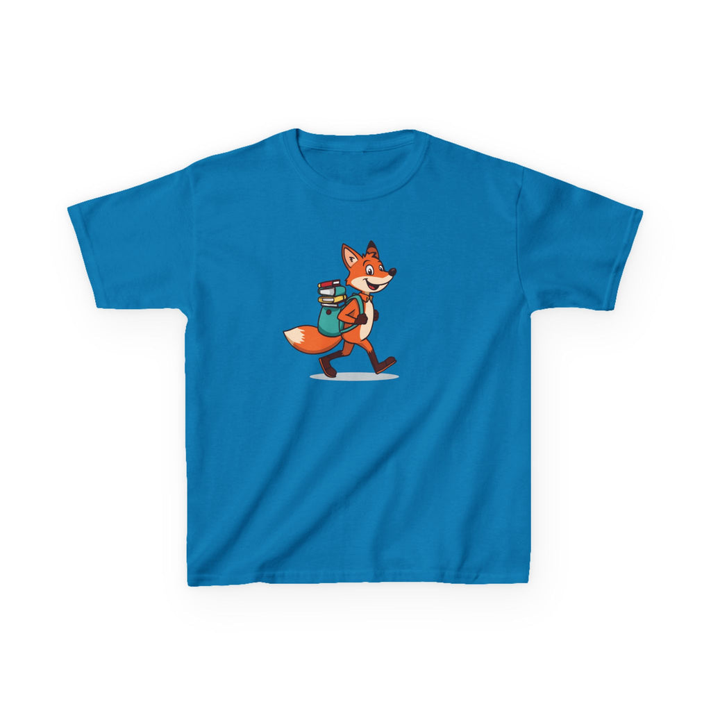 Fox With a Book Bag | Kids Reading Graphic T-Shirt