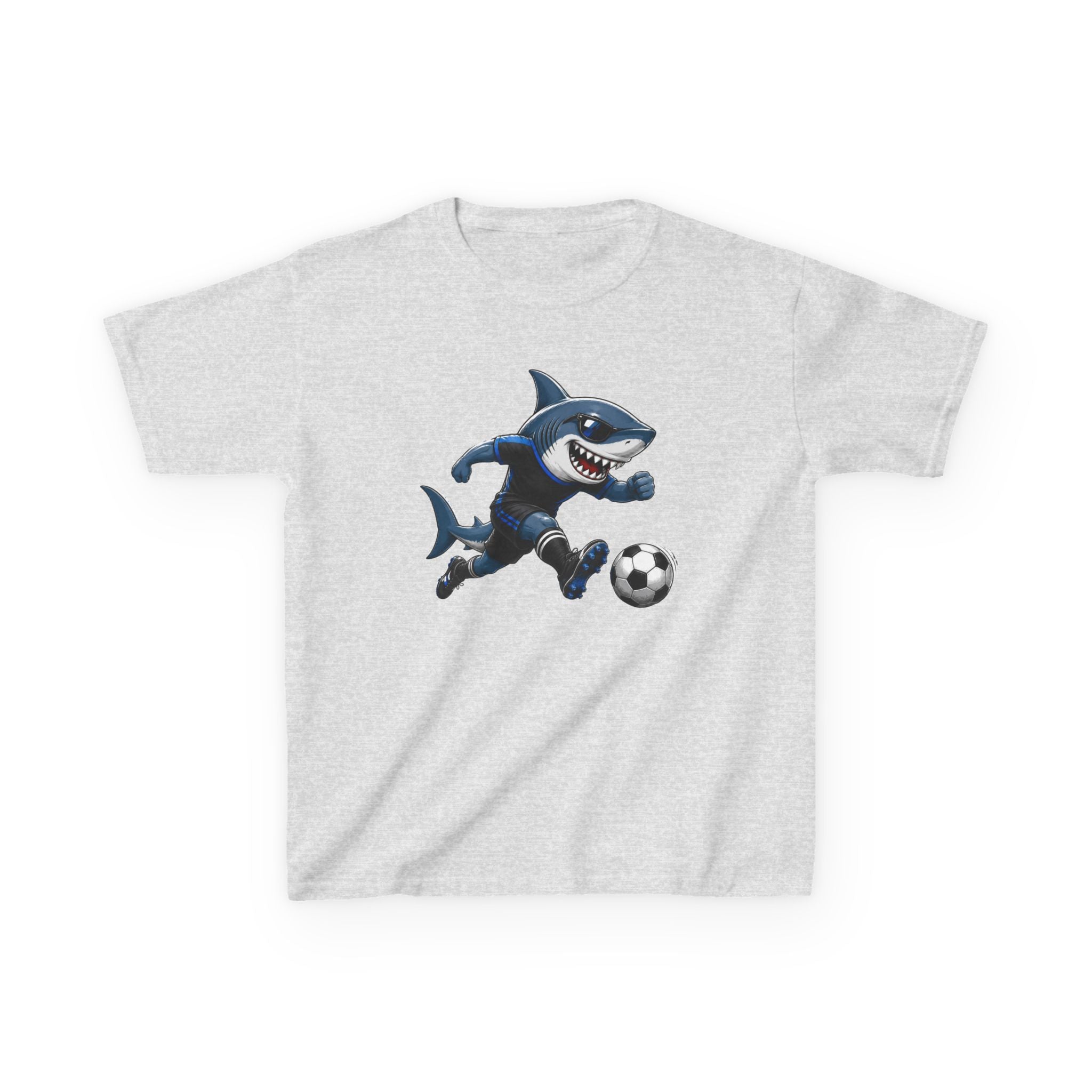 Soccer Shark T-Shirt | Cool Shark Soccer Player Graphic | Sports Kids Soccer Tee | Youth Athlete Sports Shirt | Shark Lover Gift