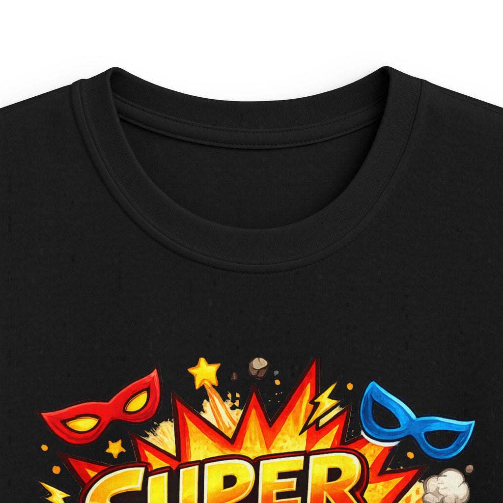 "Super 5 Five" Kids T-Shirt Colorful Superhero Birthday Tee