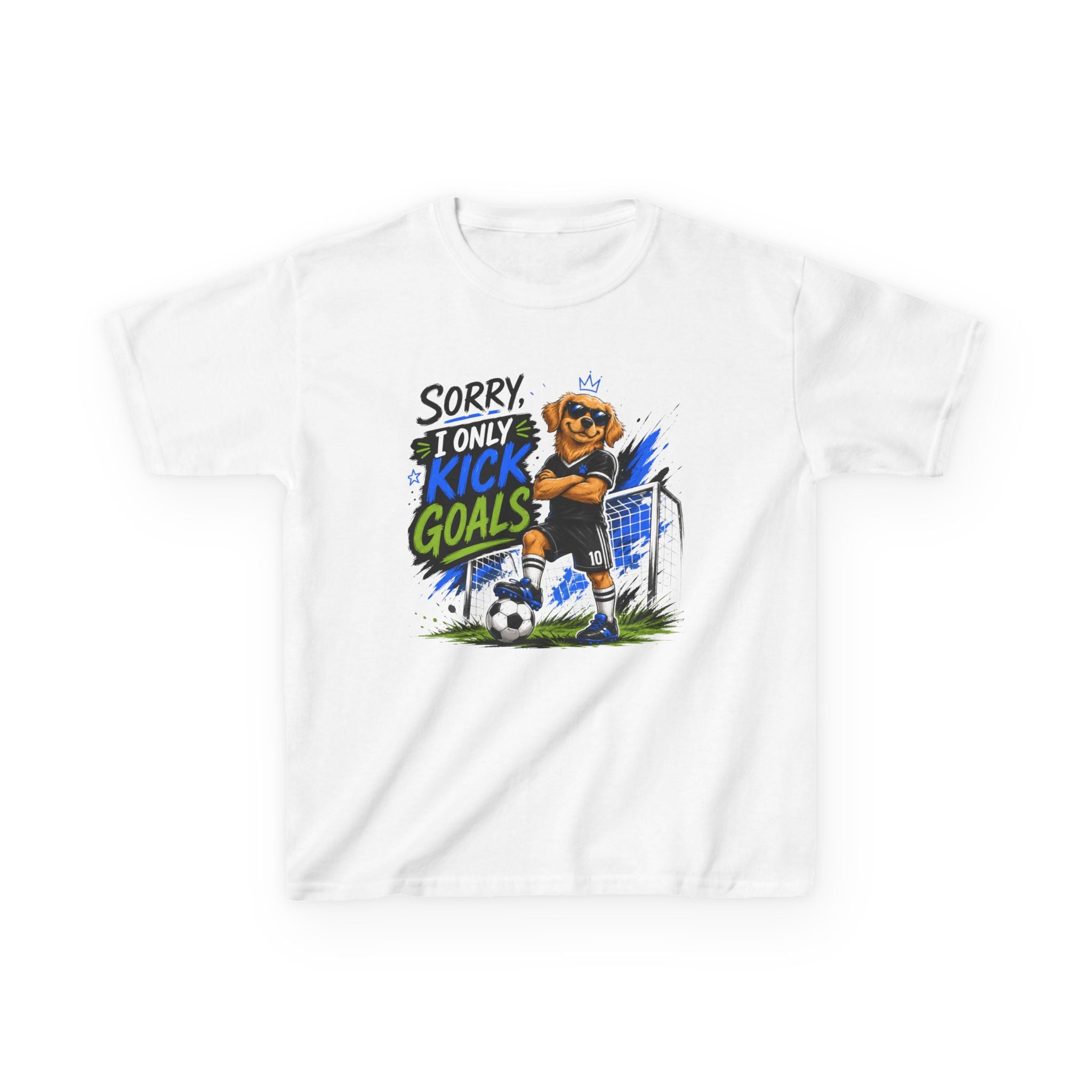 Sorry, I Only Kick Goals Soccer T-Shirt | Funny Soccer Player Graphic Tee | Youth Soccer Shirt | Soccer Lover Gift | Sports Quote Apparel