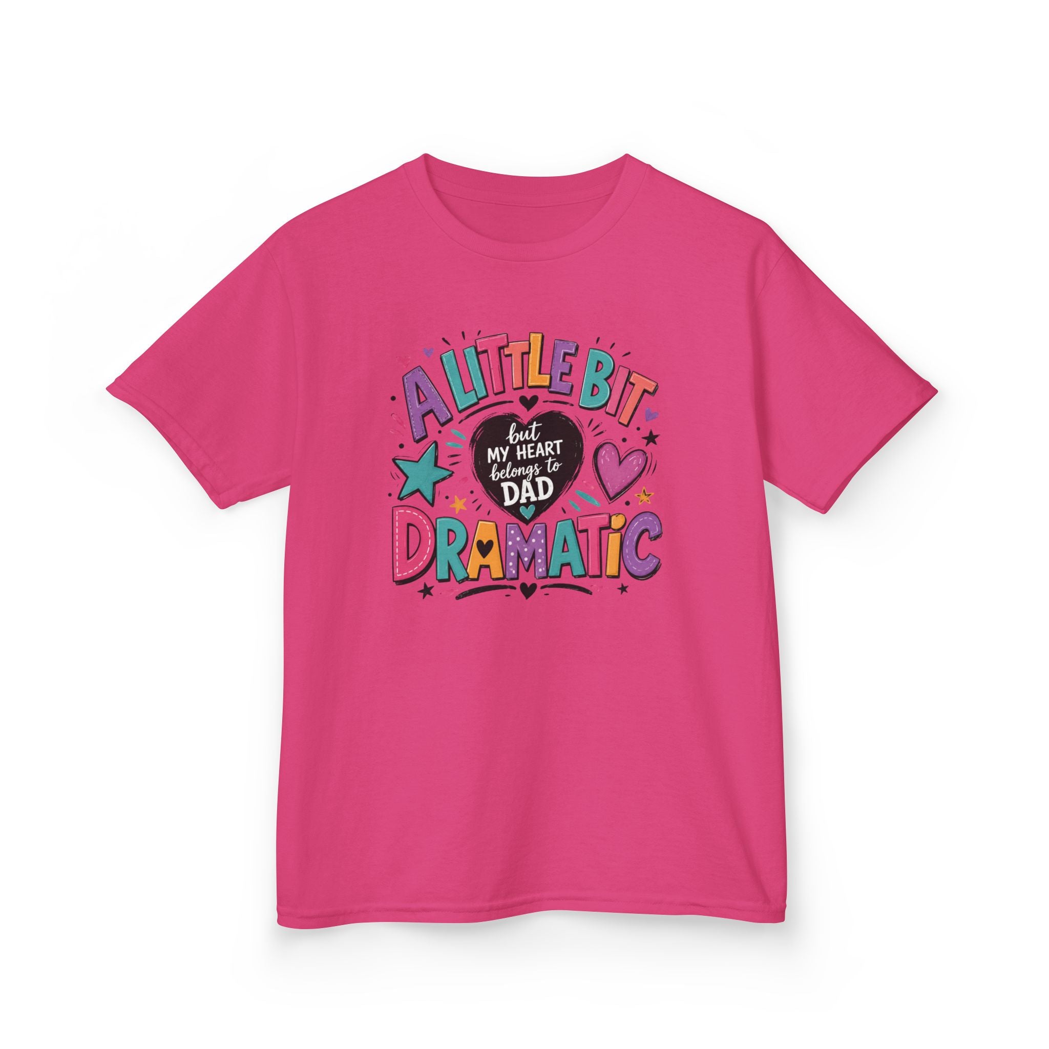 "A Little Dramatic" Girls Graphic Family T-Shirt Design