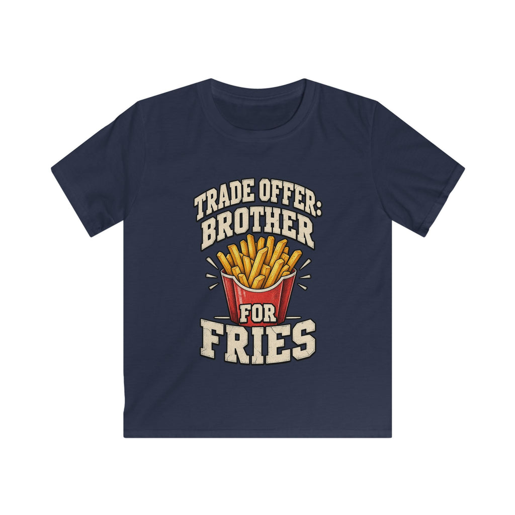 Kids 'Trade Offer: Brother for Fries' Funny Graphic Tee