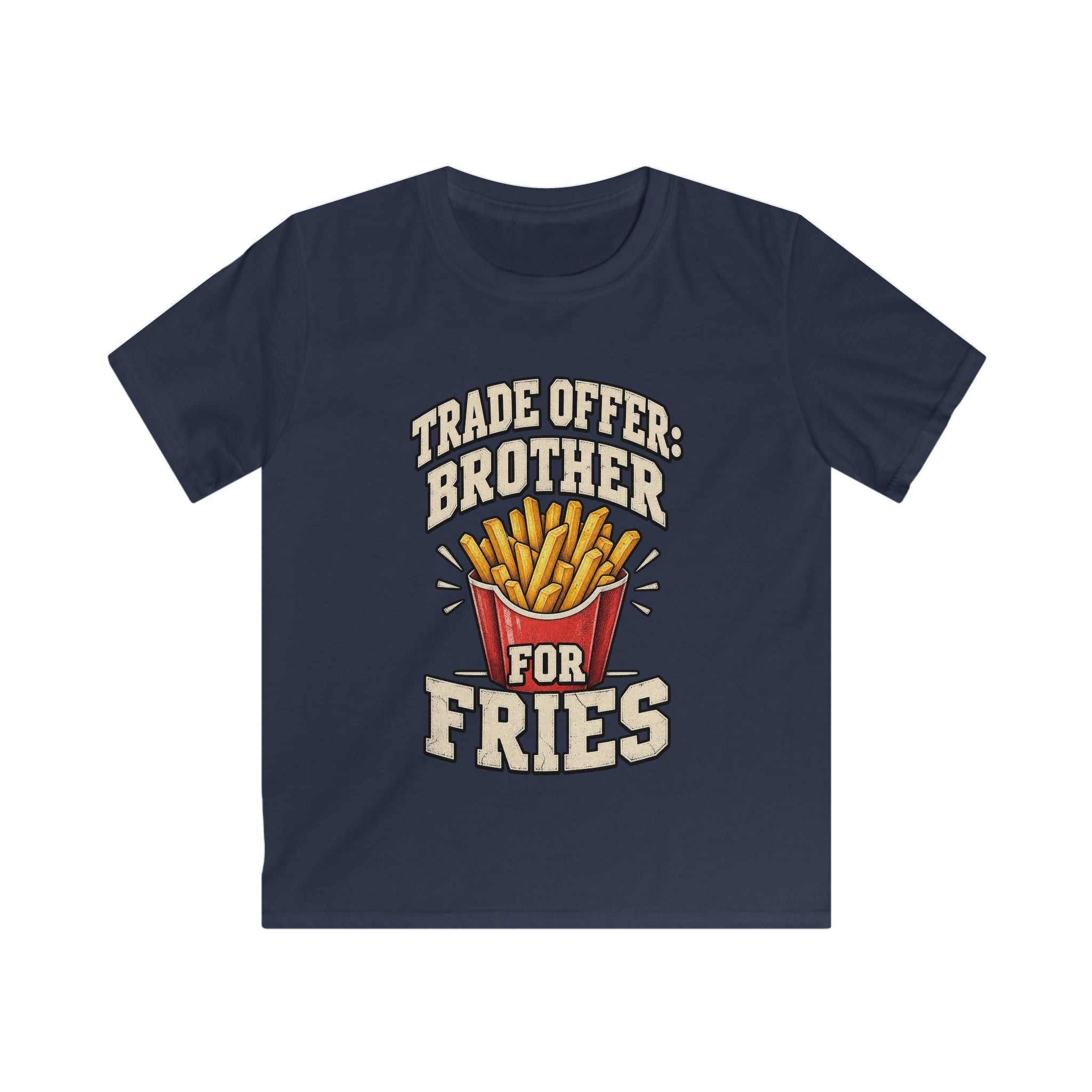 Kids 'Trade Offer: Brother for Fries' Funny Graphic Tee