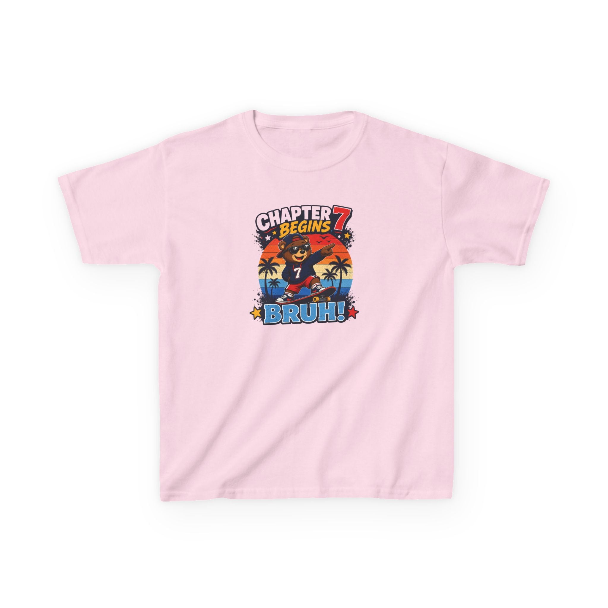 Chapter 7 Begins Graphic kids Birthday T-Shirt Design