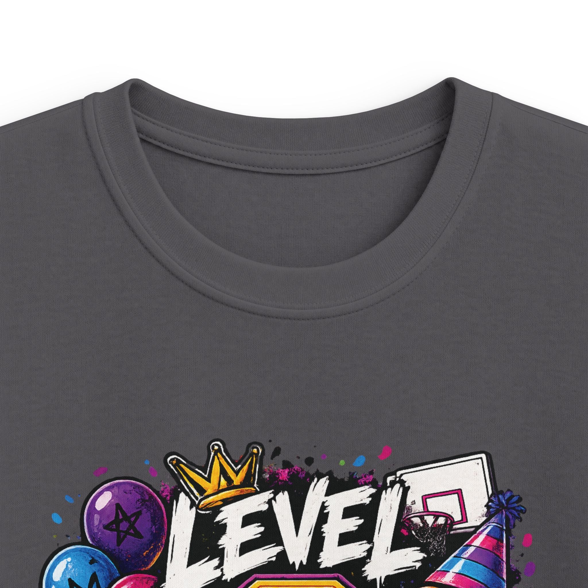 Kids "Level 9 Unlocked" Birthday T‑Shirt Basketball & Party Gamer Tee