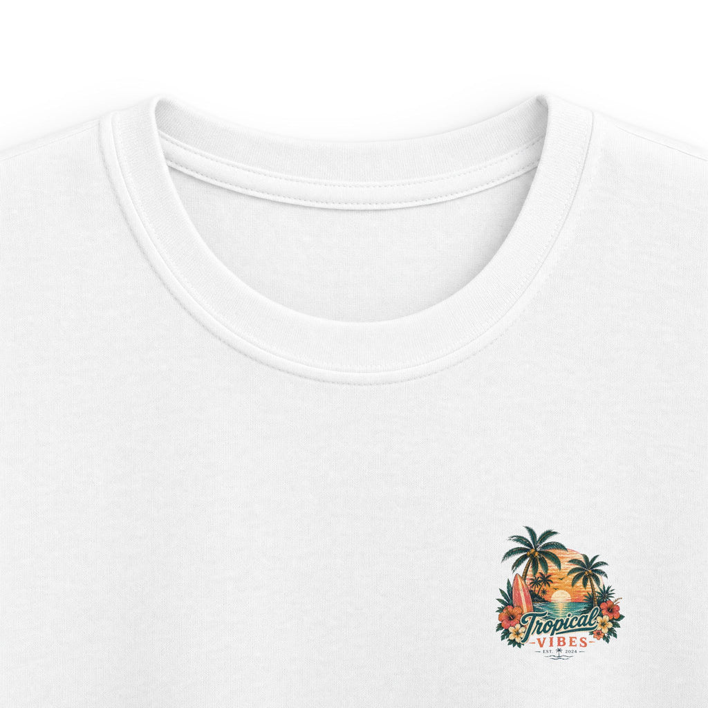 Kids Tropical Paradise Tee "Paradise Mode" Adventure Surf Graphic T-Shirt