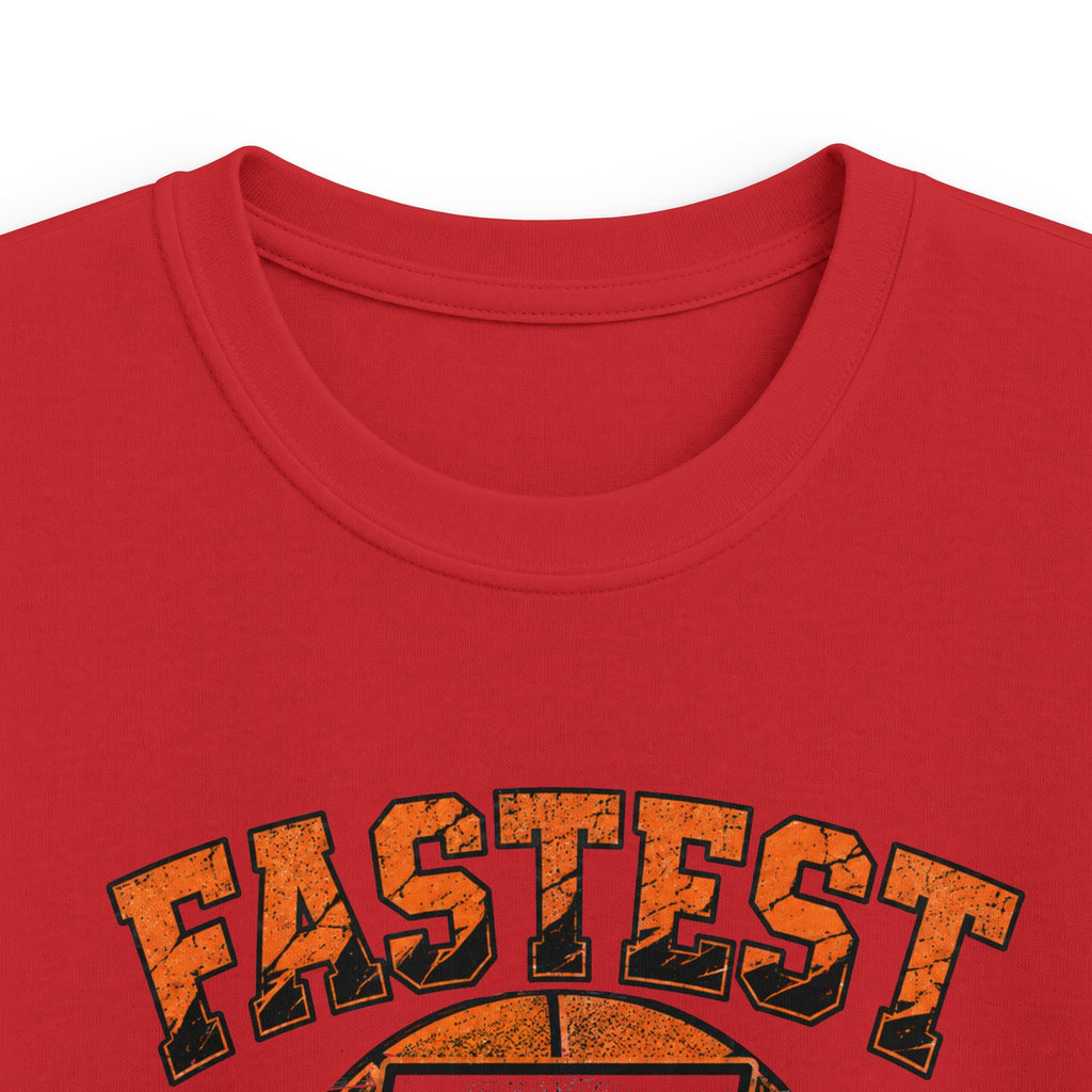 Kids Basketball 'Fastest 7 Year-Old' Sports Birthday Shirt