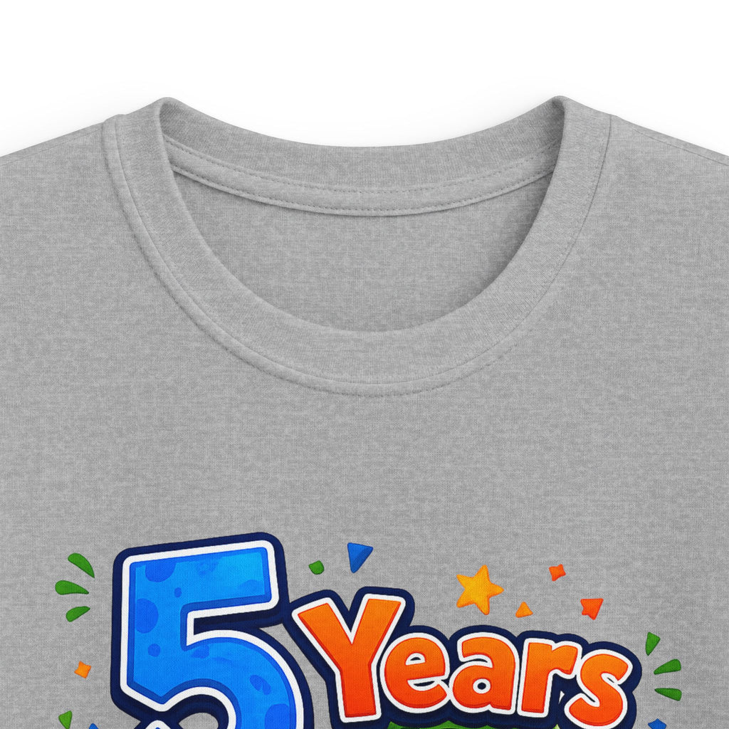 "5 Years of Being Roar-Some" Kids T-Shirt Dinosaur Birthday Tee