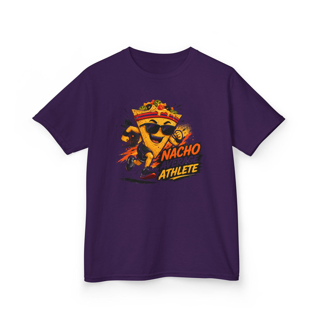 Nacho Average Athlete T-Shirt | Funny Nacho Sports Graphic Tee | Food Pun Running Shirt | Kids & Adults Athletic Gift